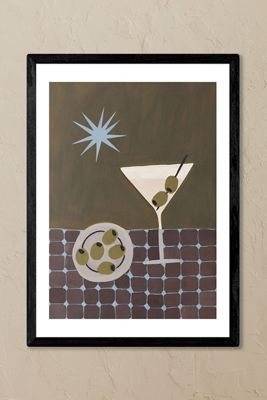 East End Prints Extra Dirty Martini Framed Wall Art Print