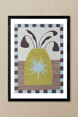 East End Prints Impression d'art murale encadrée de vase étoile