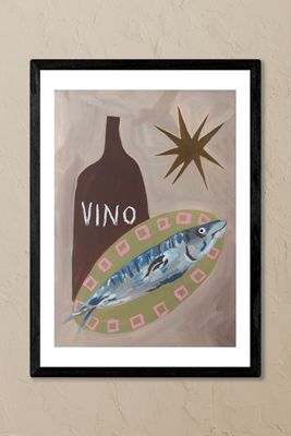 East End Prints Fish Supper Framed Wall Art