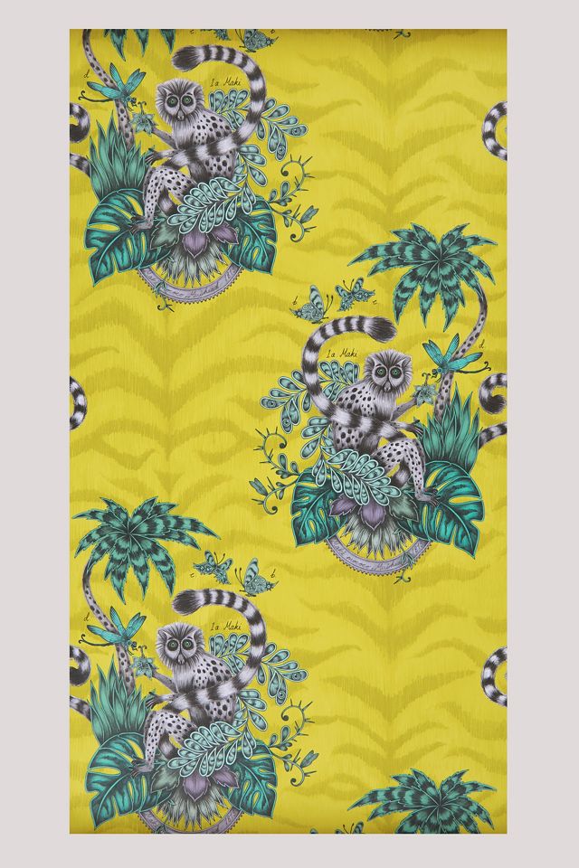 Emma J Shipley Lemur Palms Tapet #1