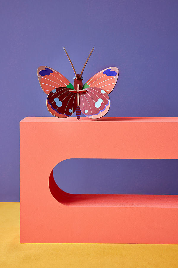 Studio Roof Recycled Cardboard 3D Butterfly Wall Art