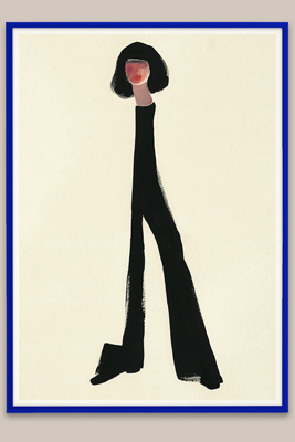 Illustration encadrée 30x40 à accrocher au mur Pants par Amelie Hegardt par chez Anthropologie - Paper Collective - Modalova