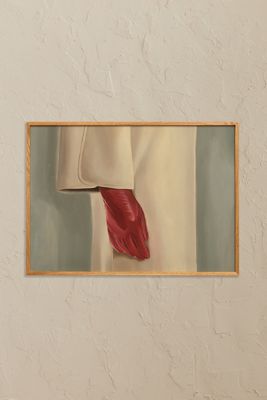Paper Collective Red Glove Wall Art Print 