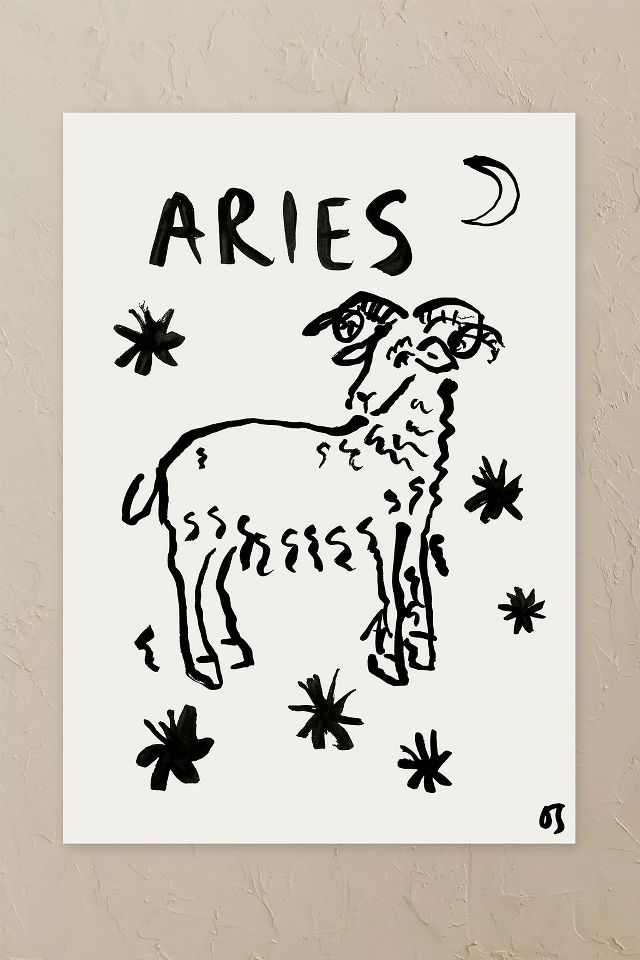 Olivia Sewell Star Sign A3 Print | Anthropologie UK