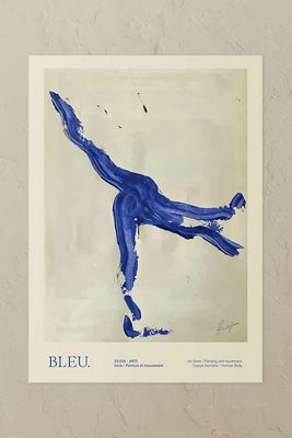 L'Affiche Club Bleu Impression d'Art Murale