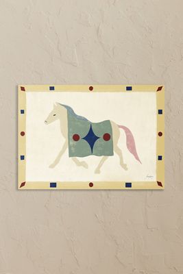 The Poster Club Pferd Geometri Wandkunstdruck