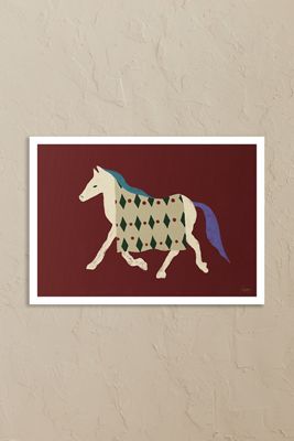 The Poster Club Stampa da Parete Cavallo Bordo