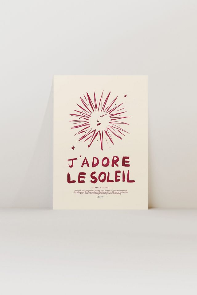 Nephthys Illustrated J'adore Le Soleil Kunstdruck #1