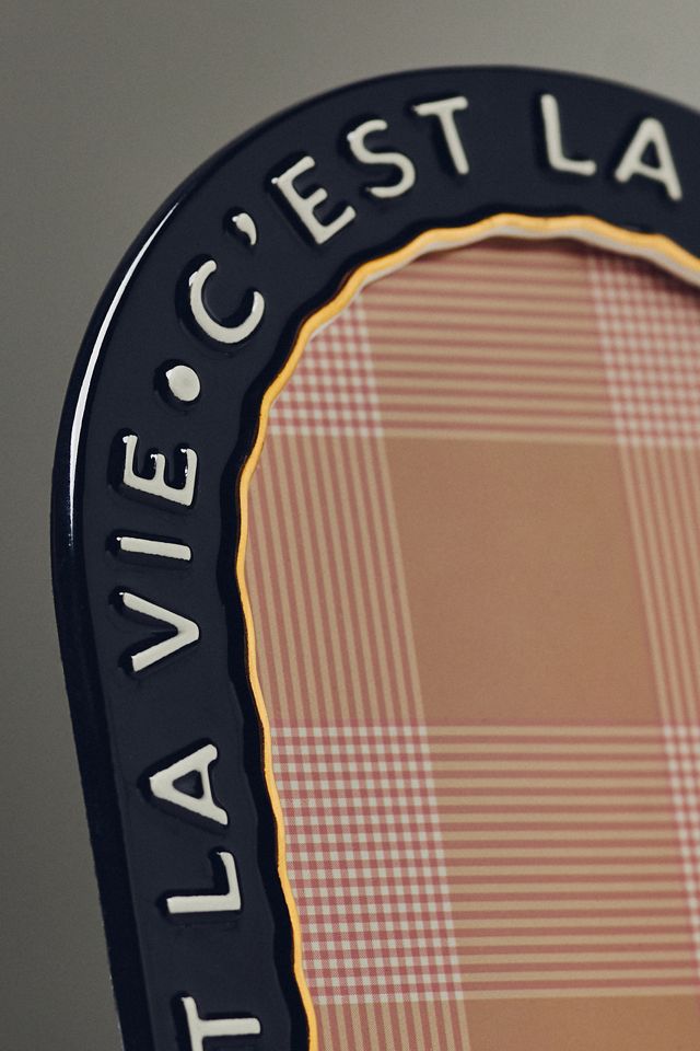 Claudette Text Stoneware Picture Frame #2