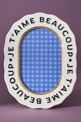 Claudette Text Stoneware Picture Frame