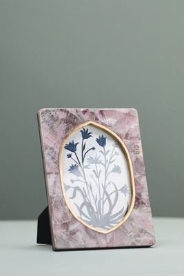 Anthropologie Devin Onyx Photo Frame In Multi