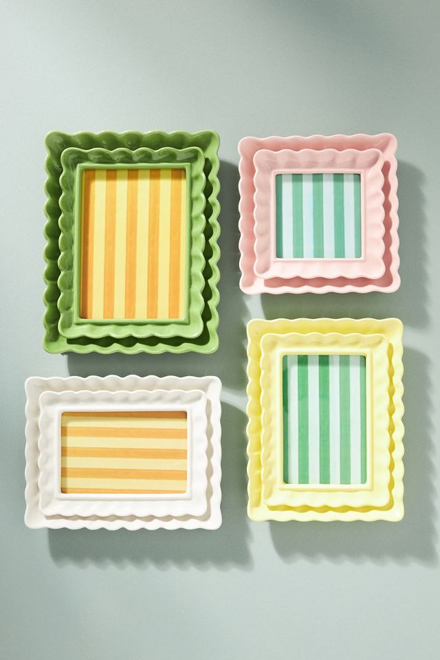 Maeve Scalloped Stoneware Picture Frame #3