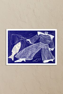 The Poster Club Fishing Wall Art Print