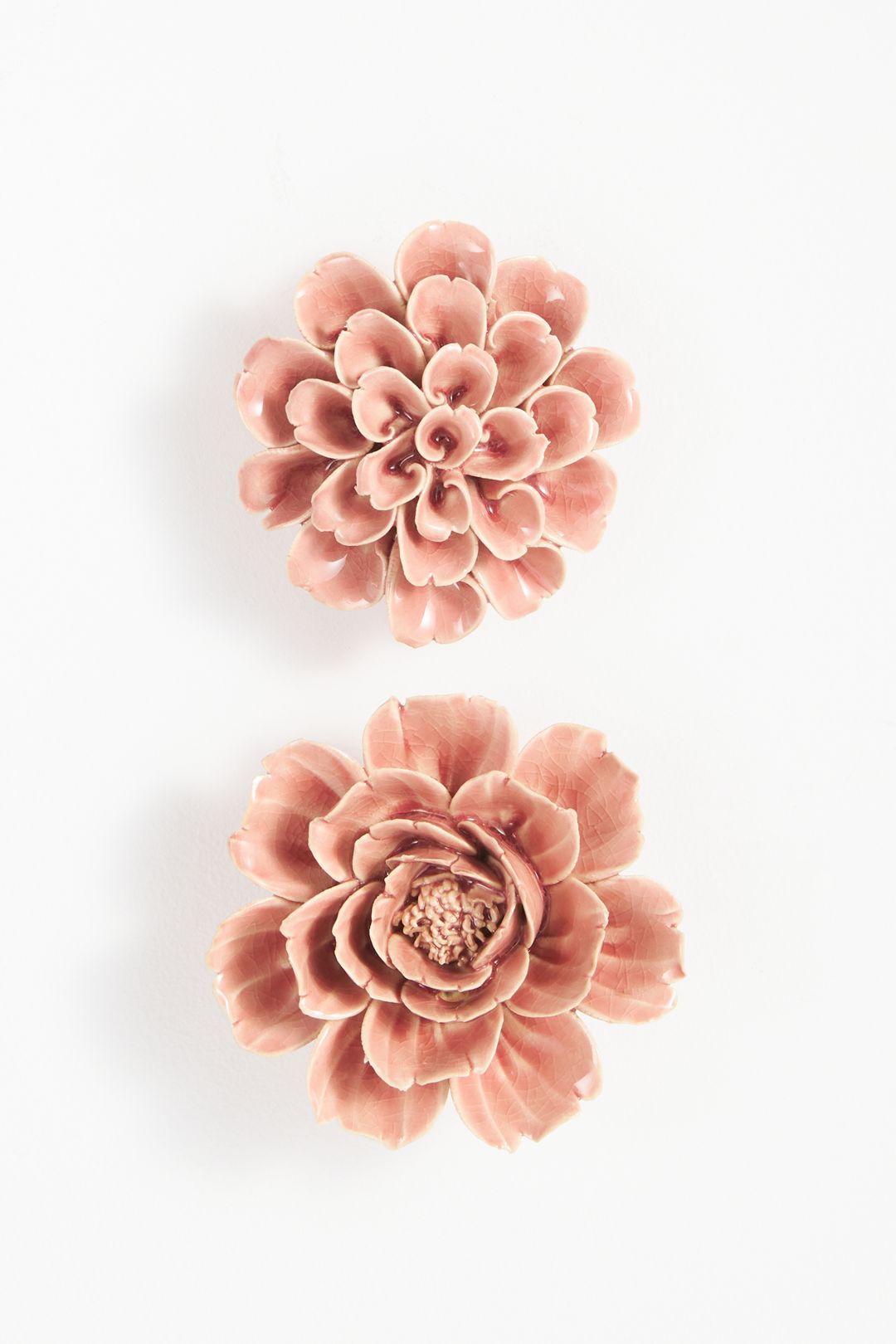 Pink Ceramic Flower Gallery Wall Charm - Hydrangea, Standard, Assorted