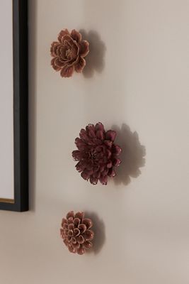 Adorno de Pared de Rosa de Cerámica Chive
