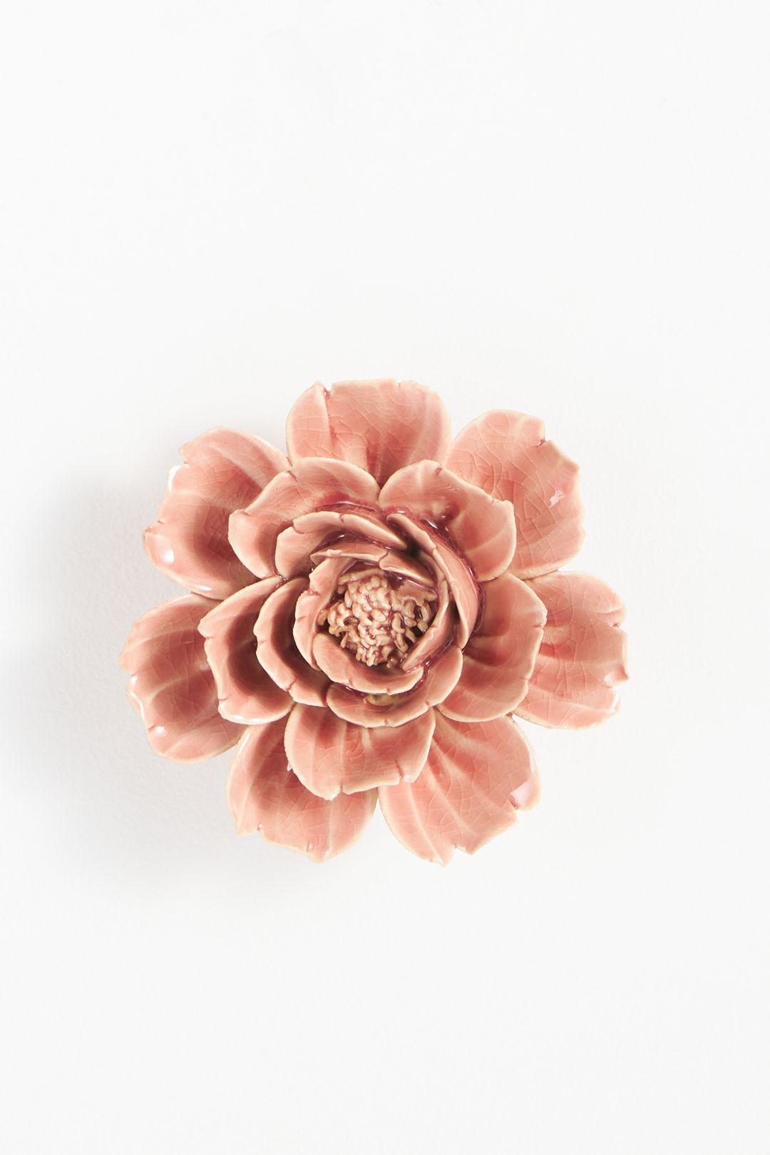 Pink Ceramic Flower Gallery Wall Charm - Rose, Standard, Assorted