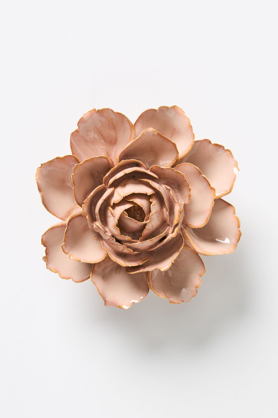 Pink Ceramic Flower Gallery Wall Charm - Large Zinnia, Standard, Assorted