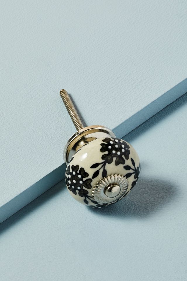 Anthropologie, Other, Anthropologie Ceramic Flower Knob