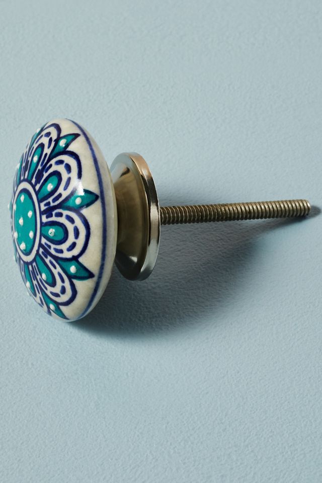 Hand-Painted Ceramic Knob #1