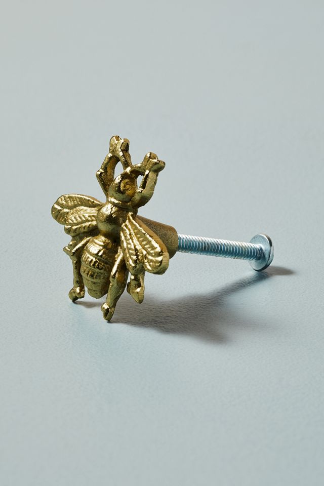 Perilla de Abeja de Latón Envejecido #1