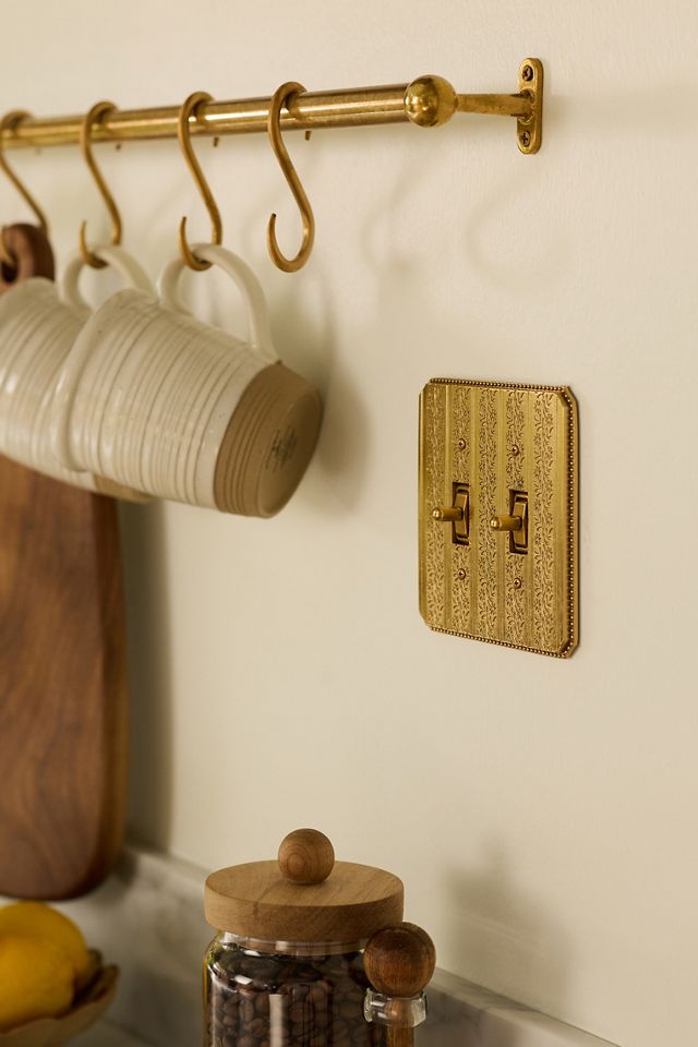 Joanie Etched Metal Floral Switch Plate #8