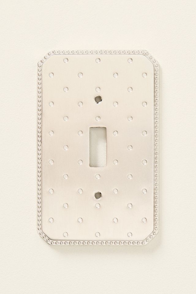 Joanie Etched Metal Floral Switch Plate #3