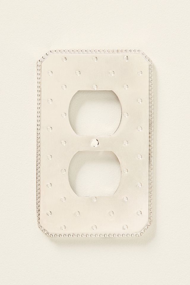 Joanie Etched Metal Floral Switch Plate #2