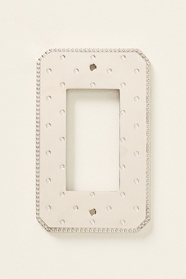 Joanie Etched Metal Floral Switch Plate #5