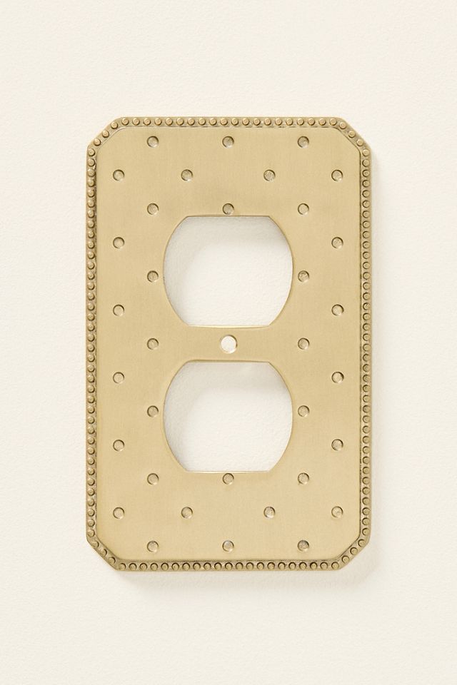 Joanie Etched Metal Floral Switch Plate #6