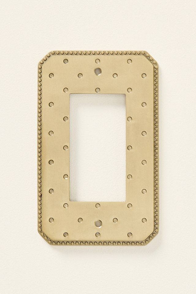 Joanie Etched Metal Floral Switch Plate #4