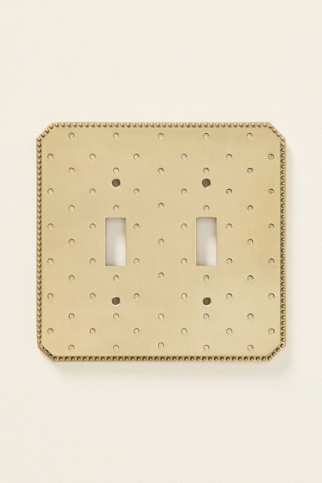 Joanie Etched Metal Floral Switch Plate #3