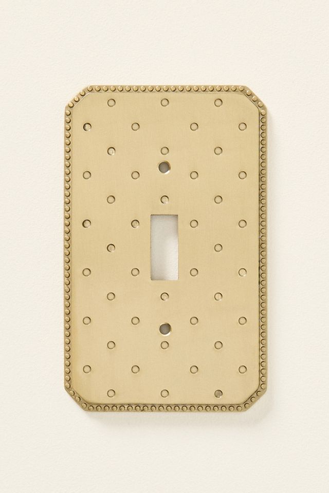 Joanie Etched Metal Floral Switch Plate #2