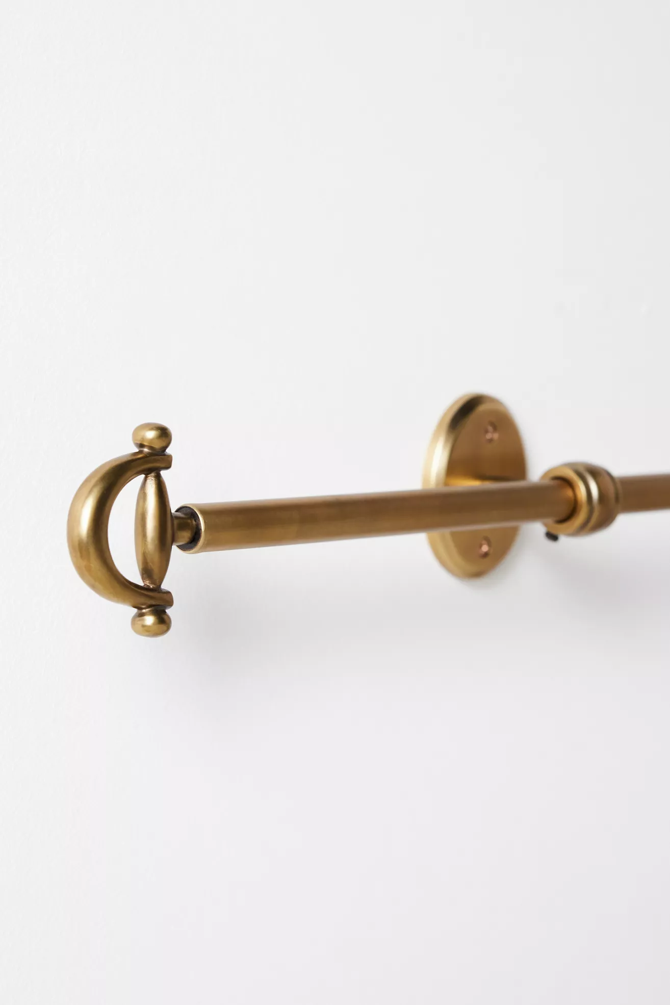 Equestrian Brass Curtain Rod - thumbnail 2