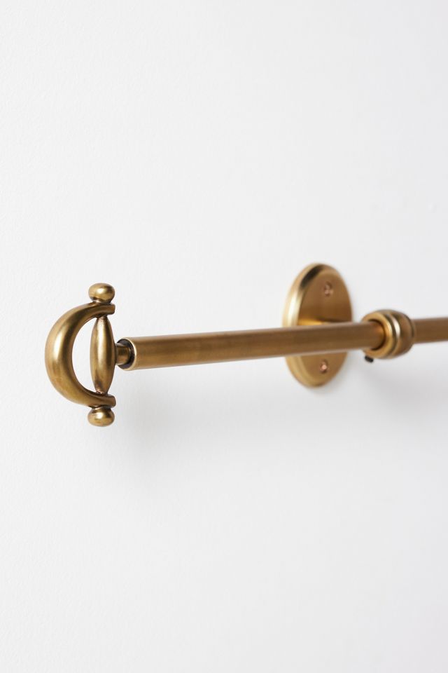 Equestrian Brass Curtain Rod #1