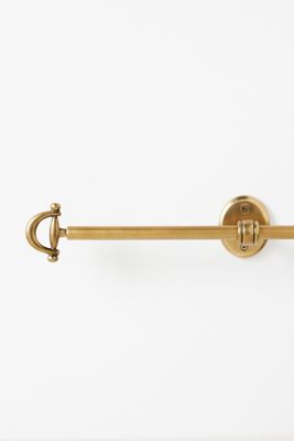 Equestrian Brass Curtain Rod