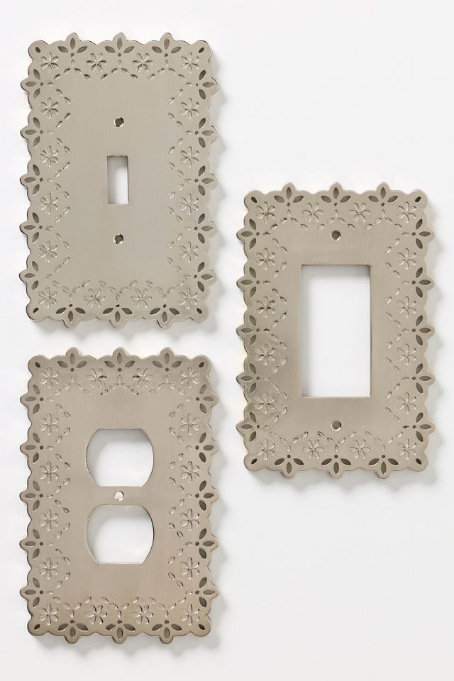 Lacie Eyelet Trimmed Switch Plate #1