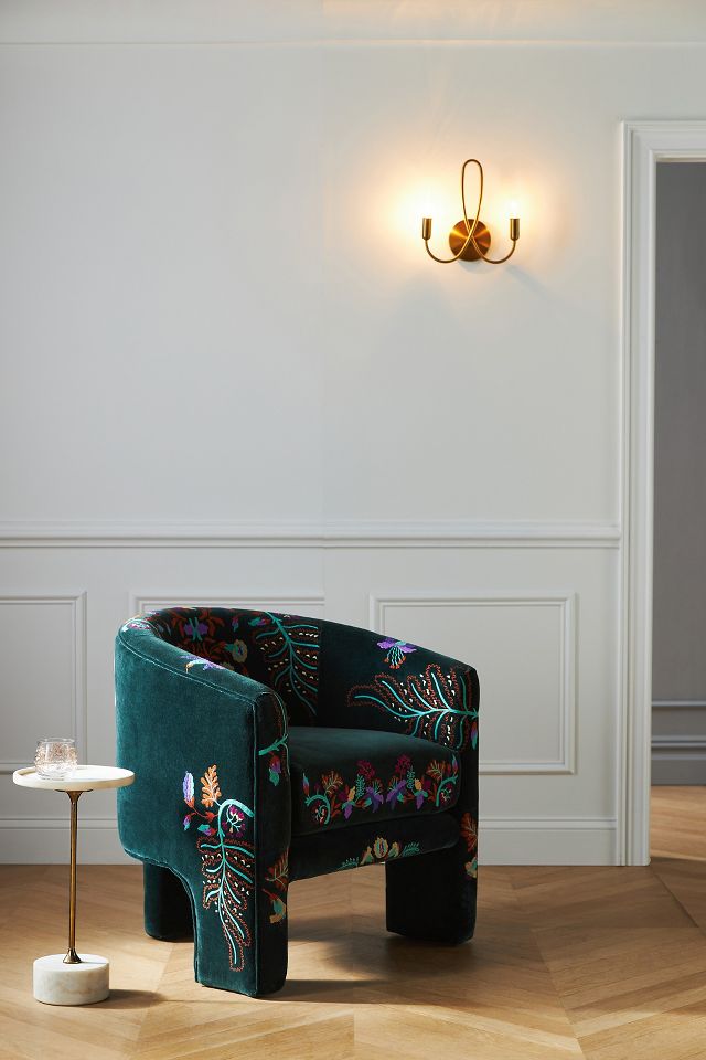 Floral deals upholstered chair