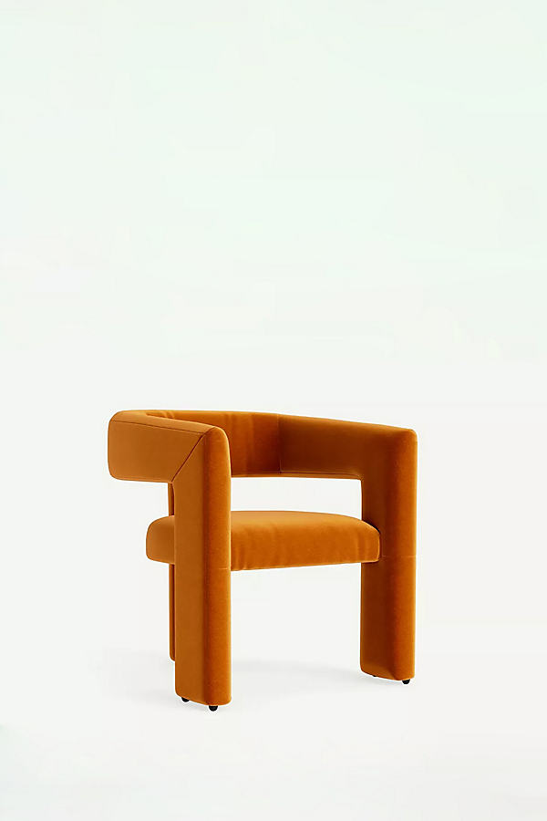 Effie Velvet Tripod Dining Chair