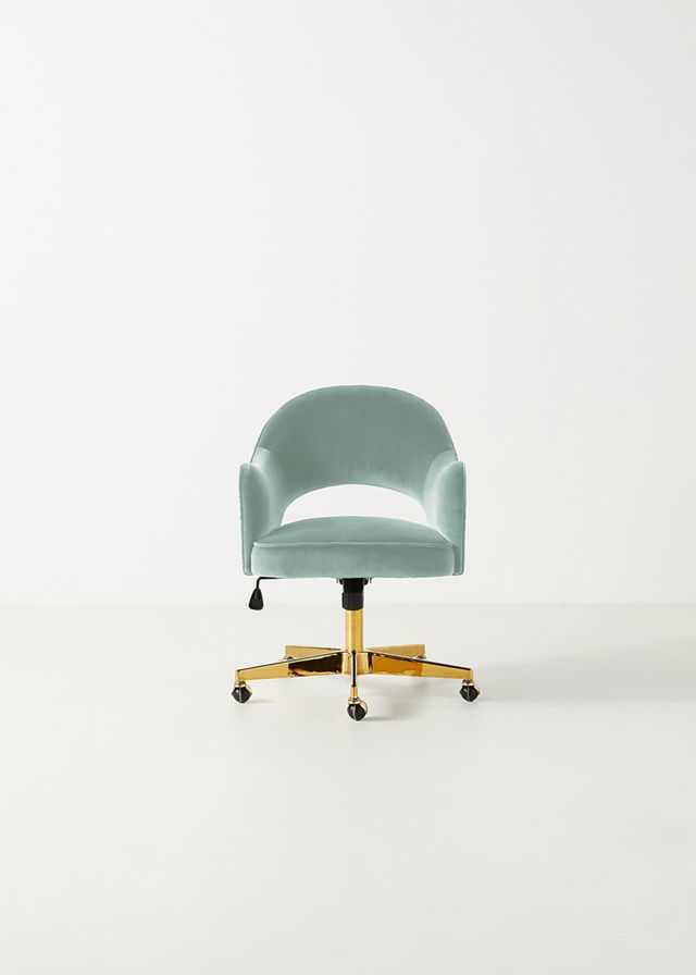 Cut-Out Back Swivel Chair #1