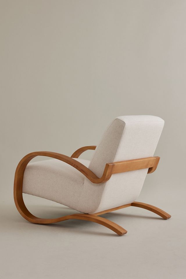 Herbin Linen Lounge Chair #1