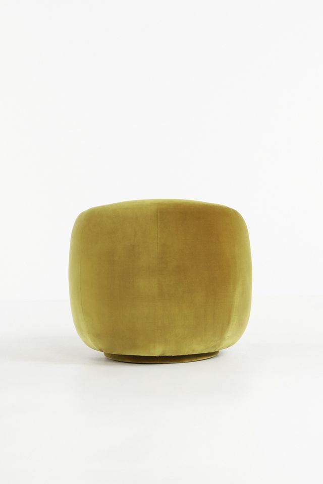 Cosette Velvet Swivel Chair #4