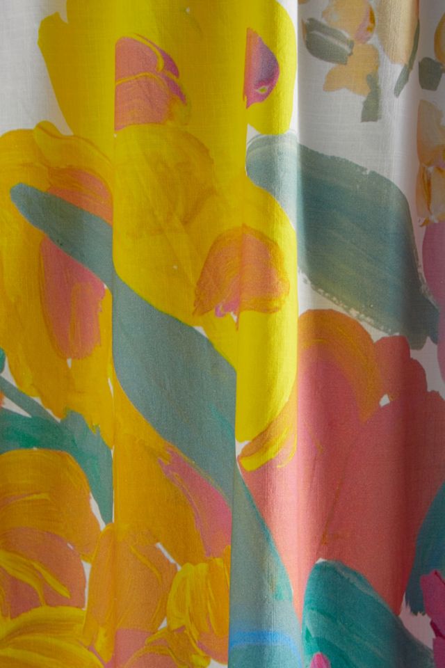 Paint + Petals Shower Curtain #2