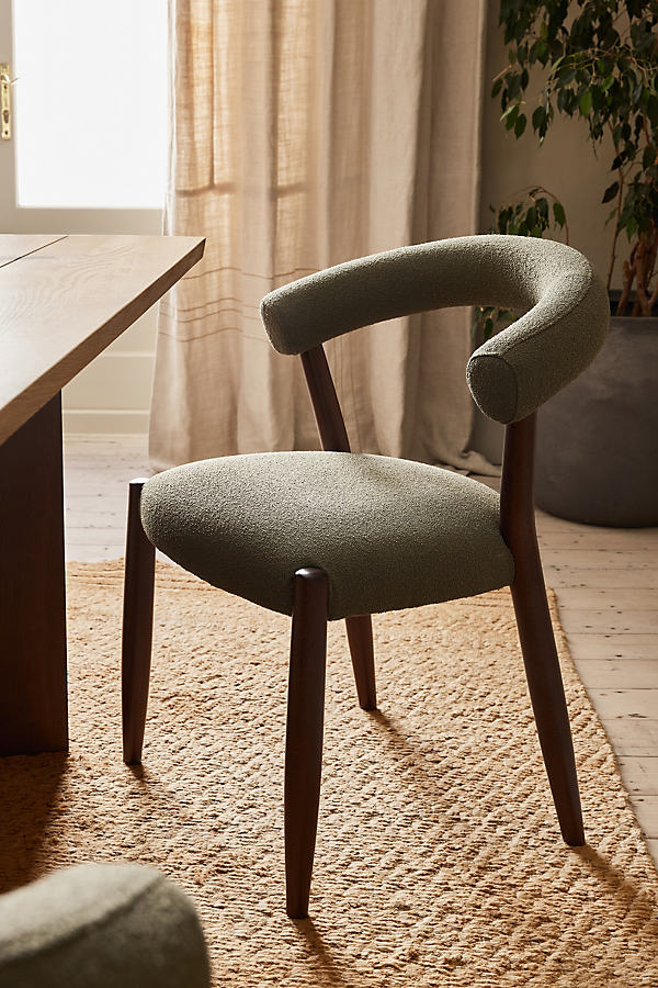Elsa Aquaclean Boucle-Upholstered FSC Beech Wood Dining Chair