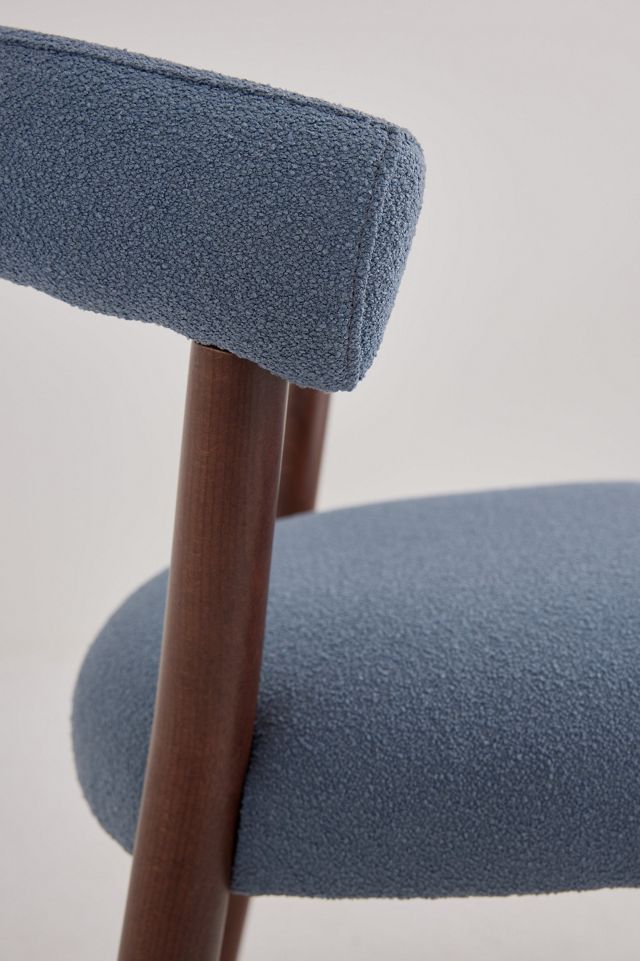 Elsa Aquaclean Boucle-Upholstered Beech Wood Dining Chair #3