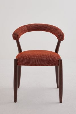 Anthropologie Elsa Orezza Weave-upholstered Fsc Beech Wood Dining Chair In Brown