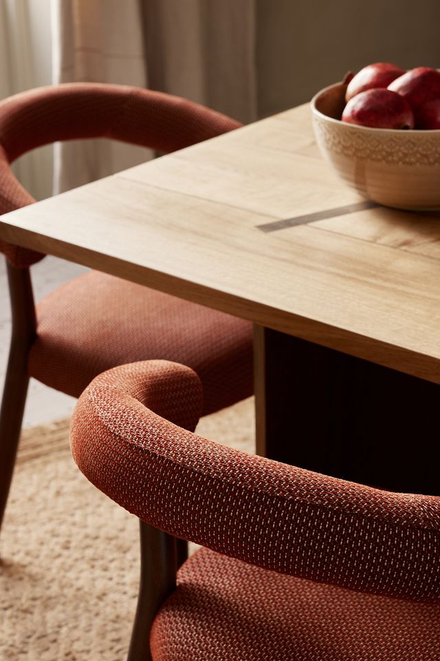 Elsa Upholstered Beech Wood Dining Chair #1
