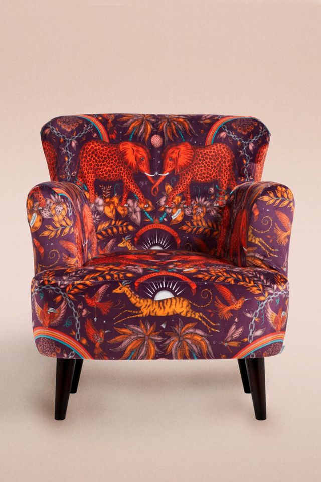 Emma J Shipley Zambezi Velvet Armchair #1