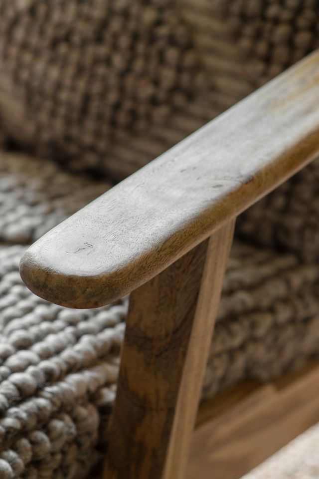 nkuku Keya Chunky Weave & Mango Wood Chair #2