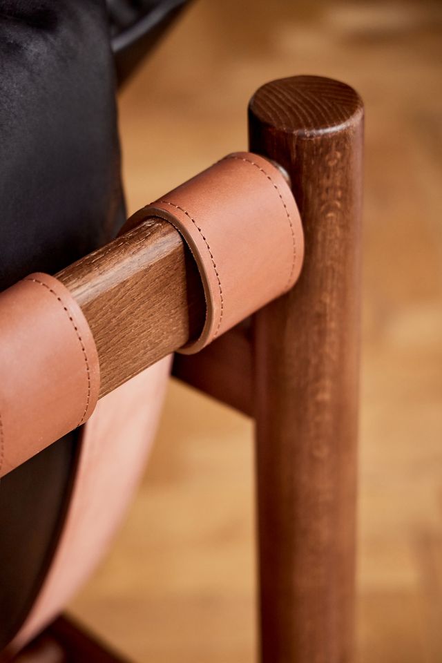 Inez Leather Accent Chair #3