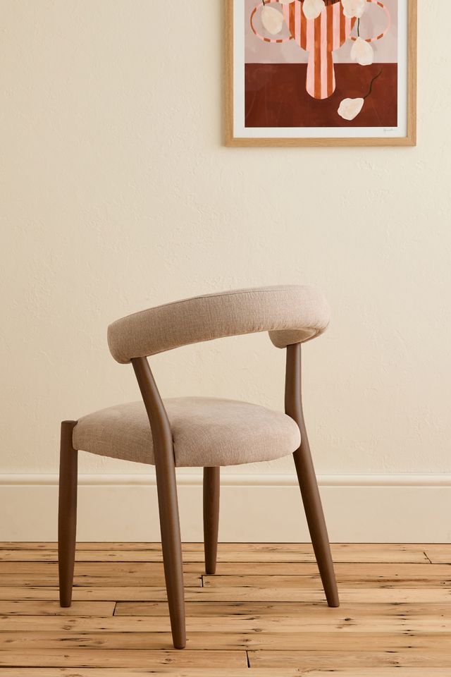 Elsa Weave-Upholstered Beech Wood Dining Chair #1